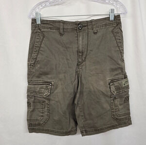 UnionBay Y2K Cargo Shorts Men's 30 Olive Brown 9.5" Inseam